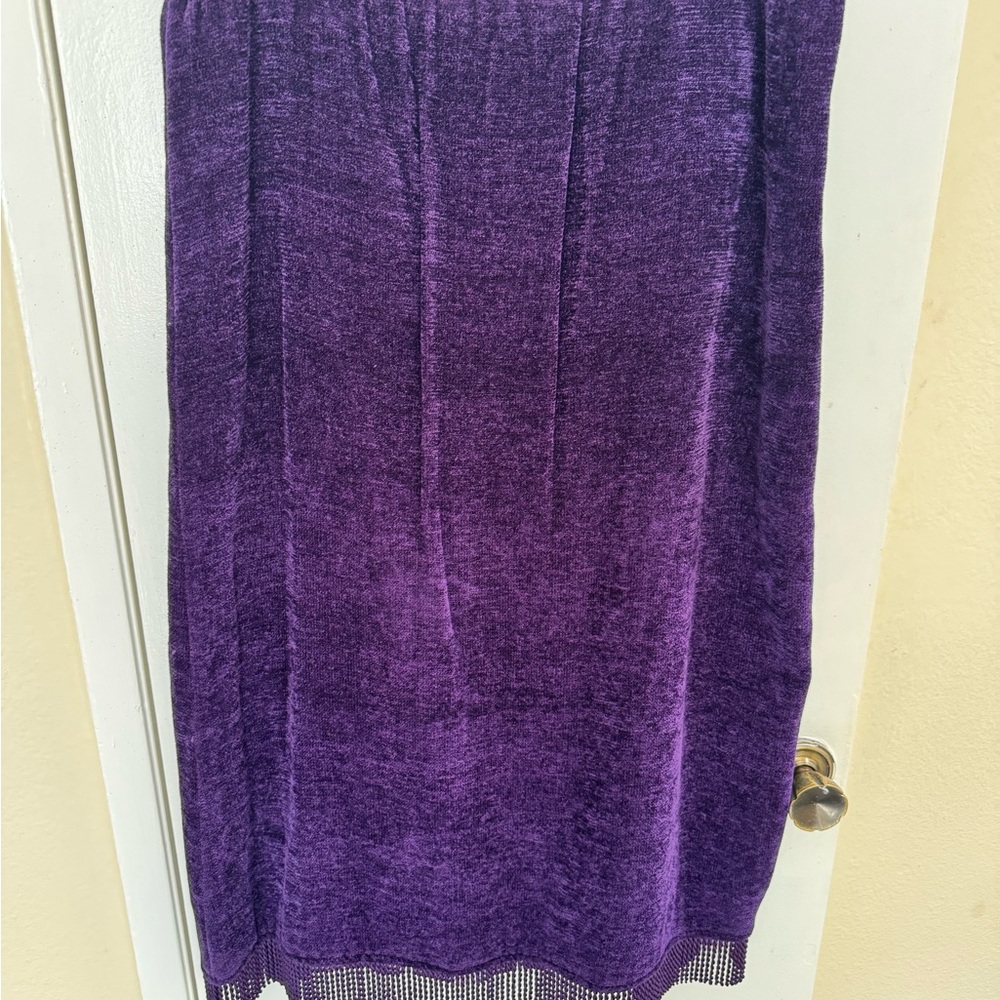 Indigo Moon Deep Purple Knit Skirt